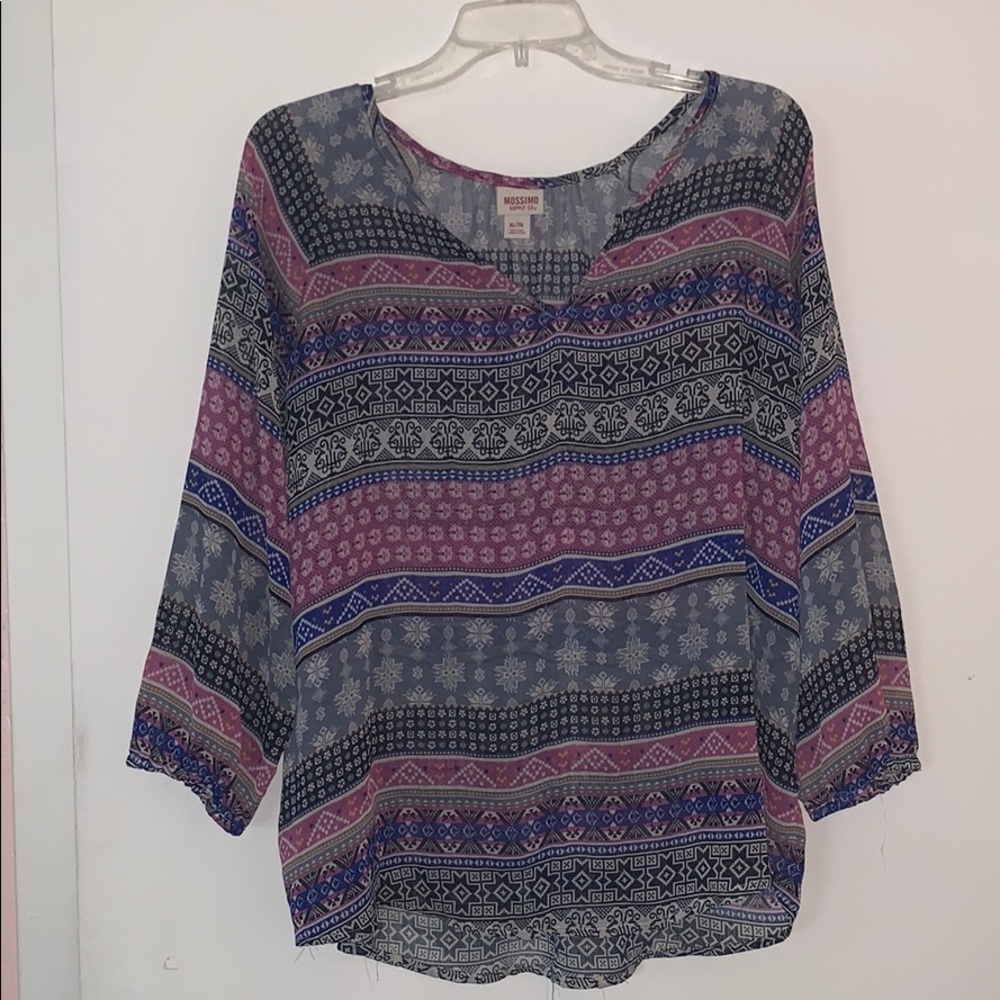 Sheer Pattern Blouse